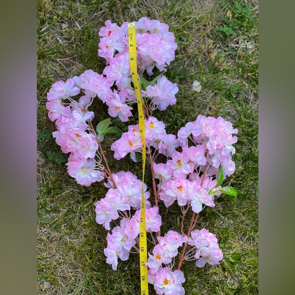 Silk Cherry Blossom Stems, fake flowers, artificial flower, pink cherry blossom - Picture 6 of 9